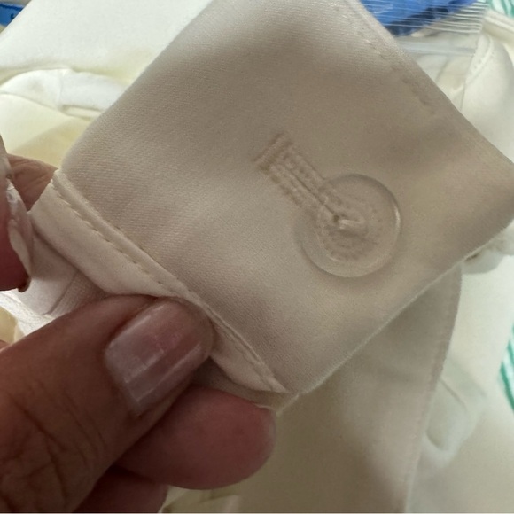 J. McLaughlin Newman Pants Trousers Wide Leg Pleated Size 6 Cream Nautical Work - Picture 9 of 12